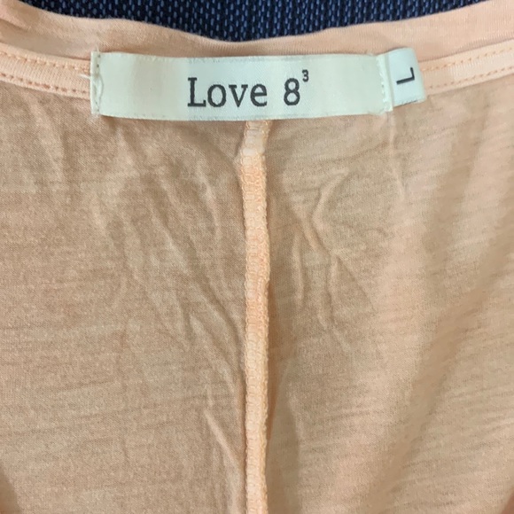 Peach Rayon Top/Tee - Picture 6 of 7